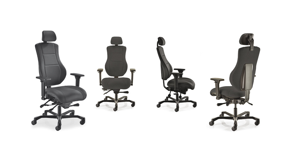 ErgoX High Back Posture Chair with Headrest & 4D Armrests - My Office Seating