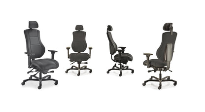 ErgoX High Back Posture Chair with Headrest & 4D Armrests - My Office Seating