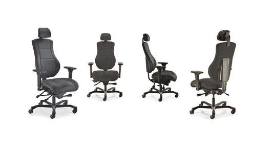 ErgoX High Back Posture Chair with Headrest & 4D Armrests - My Office Seating