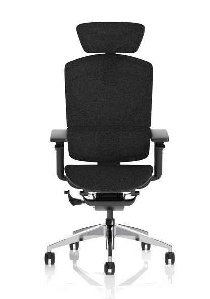 Ergo Click Plus in black fabrimesh, alternate view