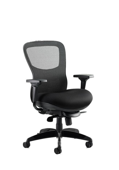 Stealth Shadow black airmesh chair without headrest